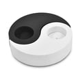 thumbnail image 1 of Yin Yang Tealight 2 pieces Mango Tree Wood Candle Holder, 1 of 5