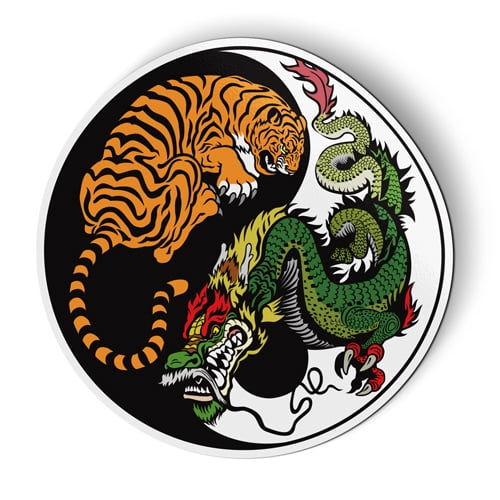 Yin Yang Car Magnet – 5" X 5" Decorative Fridge Or Vehicle Magnet, Made In USA