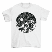 Yin Yang Tree Art Sun Moon Buddhist Zen Gift T-Shirt Men Women