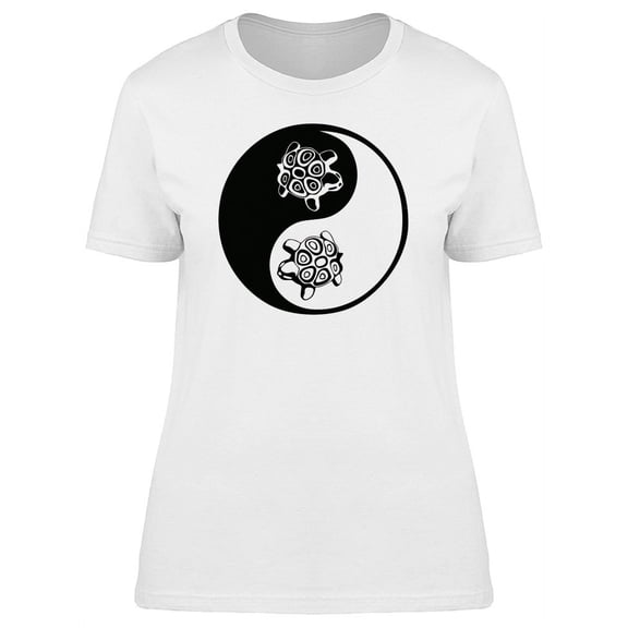 Yin Yang Turtle T-Shirt Women -Image by Shutterstock, Female Large