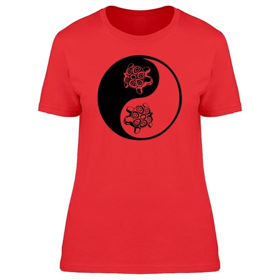 Yin Yang Turtle T-Shirt Women -Image by Shutterstock, Female Medium