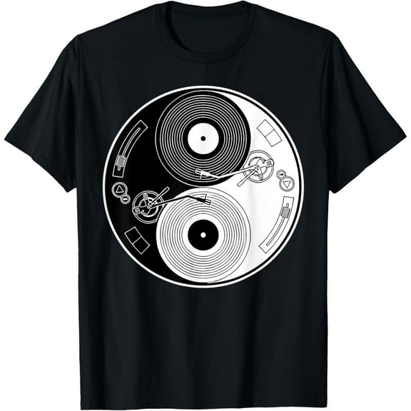 Yin Yang Vinyl Record T-Shirt