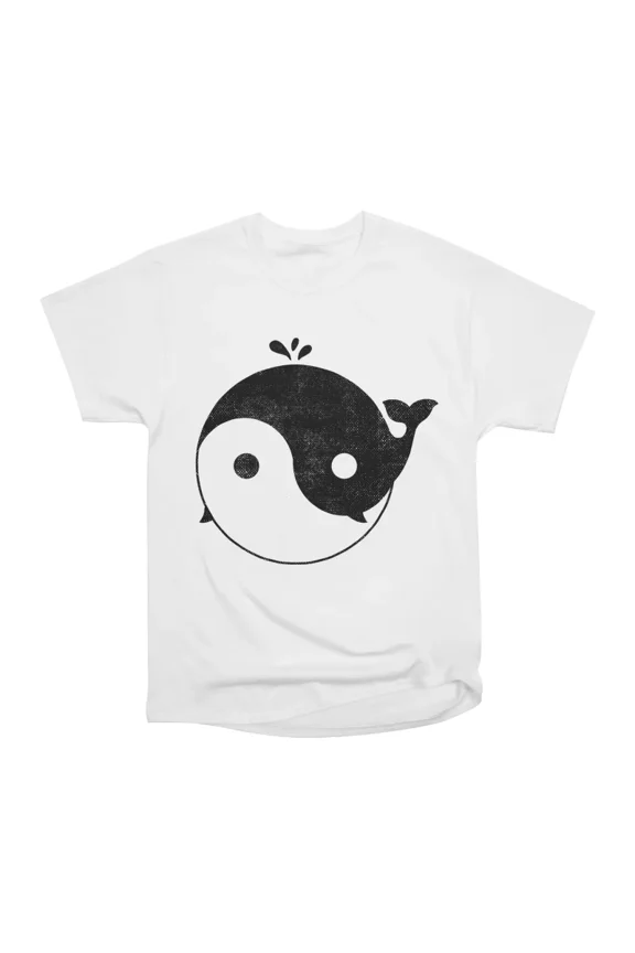 Yin Yang Whale T-Shirt Tee Gift For Him Merch For Her Apparel For Friend