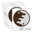 thumbnail image 1 of Yin Yang Wolf Wolves Car Window Bumper Water Bottle Phone Tablet Laptop Waterproof Vinyl Decal Sticker Set 5-Pack - Gloss Finish - 5.0", 1 of 7
