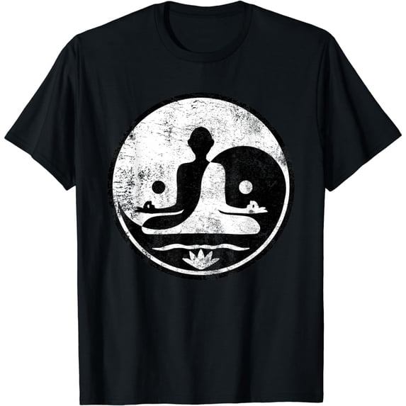 Yin Yang Yoga Lotus Harmony Balance Meditation Zen Gift T-Shirt