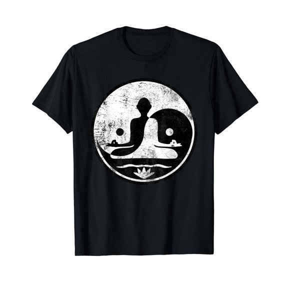 Yin Yang Yoga Lotus Harmony Balance Meditation Zen Gift T-Shirt
