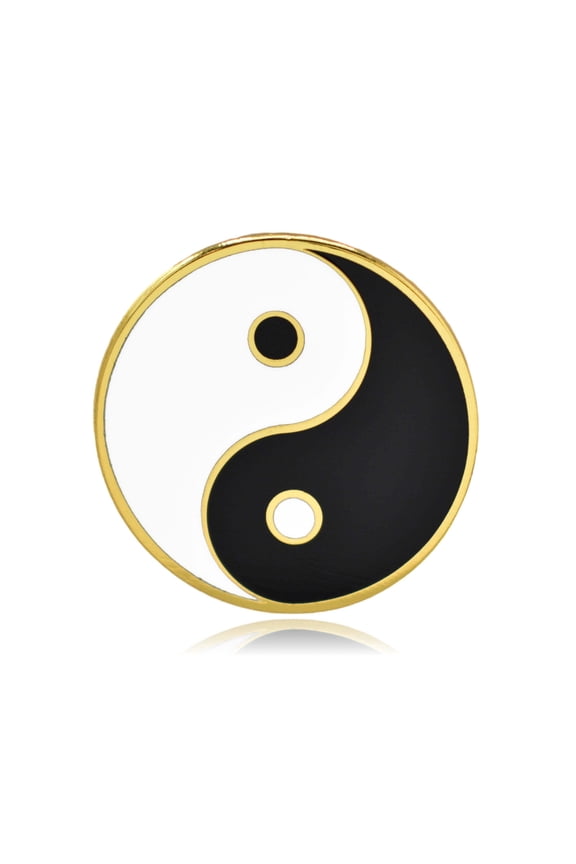 Yin and Yang Symbol Hard Enamel Lapel Pin | Clayton Jewelry Labs