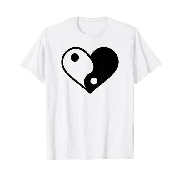 Yin yang heart T-Shirt