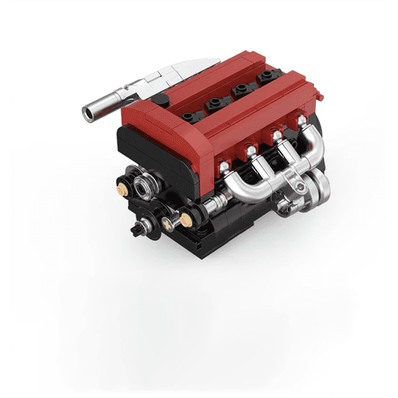 Yincuntons 4G63 Turbo Engine Building Set Compatible with Lego Mini Car Motor Model Creative Collectible for Adults 216pcs