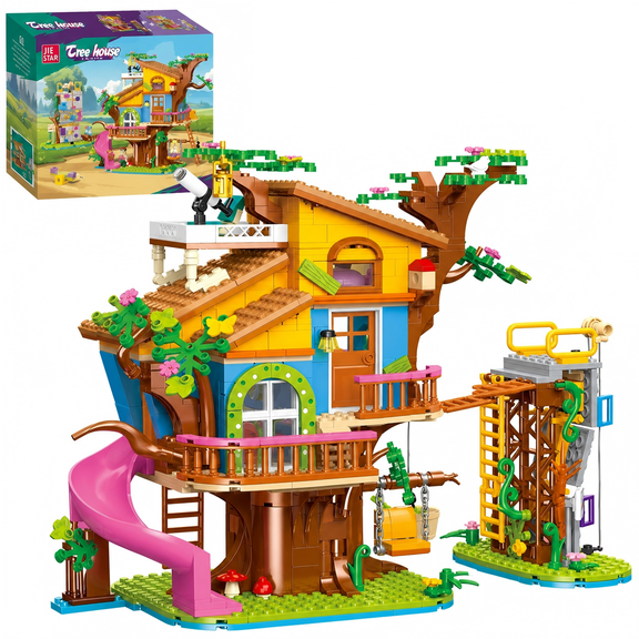 Yincuntons Treehouse Building Set Compatible with Lego Forest House Collection Home Decor for Adults 823pcs