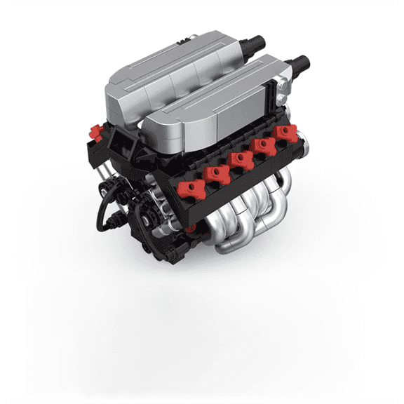 Yincuntons V10 Engine Building Set Compatible with Lego Collection Mechanical STEM Model for Adults Man