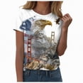 thumbnail image 1 of Yindaity 4th Of July Womens Shirts Retro USA 250 Shirt, Independence Day T-Shirt, Celebrate 250th Anniversary Outfit, 4th of July Shirt(White,L), 1 of 8