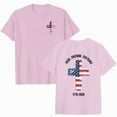 thumbnail image 1 of Yindaity American Flag Shirts for Women American Flag Heart Shirts for Women 4th of July T-Shirt Graphic Patriot Tee USA Flag Shirt Tops(Pink,3XL), 1 of 9