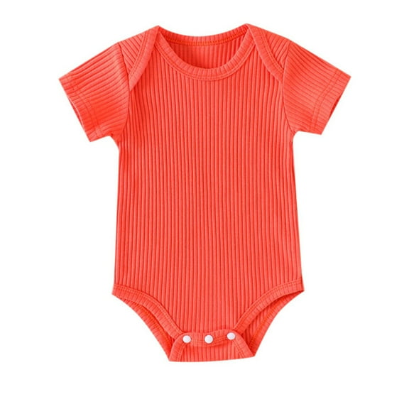 Yindaity Baby Bodysuit Baby Boy Short Sleeve Bodysuits Red,