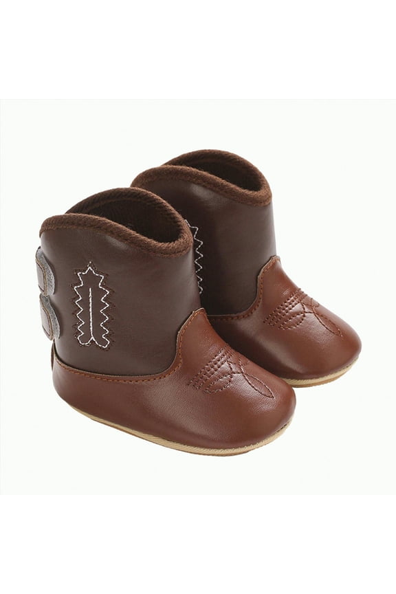 Baby Boots 12-18 Months Kids Baby-Boy's Trace /Toddler Bucker Boot First Walker Shoe(Coffee,12)