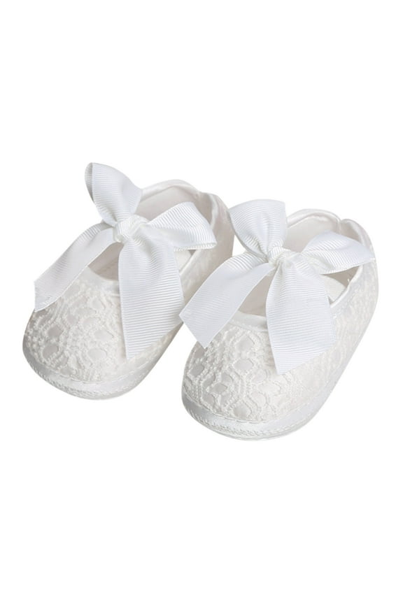 Baby Boy's Girl's Booties Toddler Winter Warm Snow Socks Boots Baby Ankle Boots First Walker Crib Shoes (White,6-12 Months)