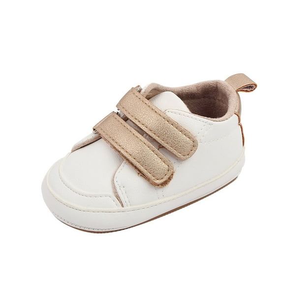 Yindaity Baby Boys Girls Shoes High Tops Ankle Sneakers Soft Anti-Slip Sole (Gold,6-12 Months)