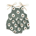 thumbnail image 1 of Yindaity Baby Girl Dress Summer Ruffle Sleeve Bowknot Floral Dresses Casual Sundress Grey,6-12 Months, 1 of 3