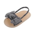 thumbnail image 1 of Yindaity Baby Girl's Sandals Summer Soft Soles Princess Shoes Quick-Dry Non-Slip Flip Flops Shoes for 0-18 month ba Grey,5, 1 of 5