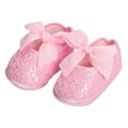 thumbnail image 1 of Yindaity Baby Girls Dress Shoes Mary Jane Bowknot Flats None-Slip Sole Princess Shoes for (Pink,12-15 Months), 1 of 6