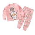 thumbnail image 1 of Yindaity Baby Girl Fall Winter Outfits Set Clothes 6M 1T 2T 3T Kids Long Sleeve Sweatshirt Tops Pants 2Pcs Casual Clothing for Toddler Girl (T,6-12 Months), 1 of 3