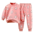 thumbnail image 1 of Yindaity Baby Toddler Boy Fall Winter Clothing Set 0 6 12 18 24 Months 2T 3T Kids Long Sleeve Sweatpants 2 Piece Outfits (Light Pink,4-5 Years), 1 of 3