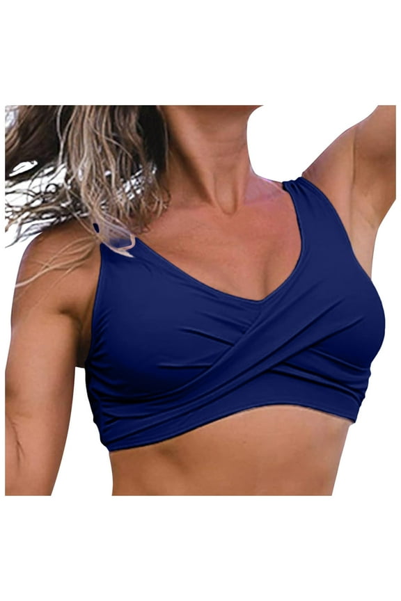 Black Bikini Top Bikini Tops for Women Bathing Suit Swim Tops Sexy Triangle Bikini Top (BU2,2XL)