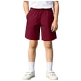 thumbnail image 1 of Yindaity Boys Athletic Shorts Boys Toddler Cotton Jogger Shorts Elastic Waist Athletic Shorts with Pockets for Kids(Red,4-5 Years), 1 of 7