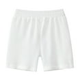 thumbnail image 1 of Yindaity Boys Cotton Shorts Boys' Active Performance Stretch Knit Athletic Shorts(White,6-7 Years), 1 of 3