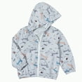thumbnail image 1 of Yindaity Boys Girls Rain Jackets Lightweight Waterproof Hooded Cotton Raincoats Windbreakers for Kids(Light Gray,2-3 Years), 1 of 9