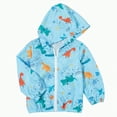 thumbnail image 1 of Yindaity Boys Girls Rain Jackets Lightweight Waterproof Hooded Cotton Raincoats Windbreakers for Kids(Sky Blue,2-3 Years), 1 of 9