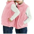 thumbnail image 1 of Yindaity Boys and Toddlers' Heavyweight Outerwear Puffer Vest Girls Vest(Pink,7-9 Years), 1 of 5