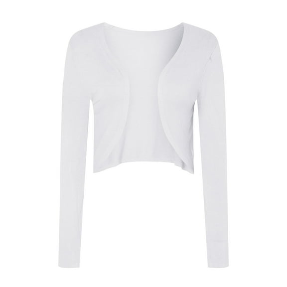 Yindaity Cardigans for Women Women's 2024 Fall Long Sleeve Open Front Contrast Cardigan Sweaters Oversized Chunky Knit Hooded Sweaters Coat (White,A)