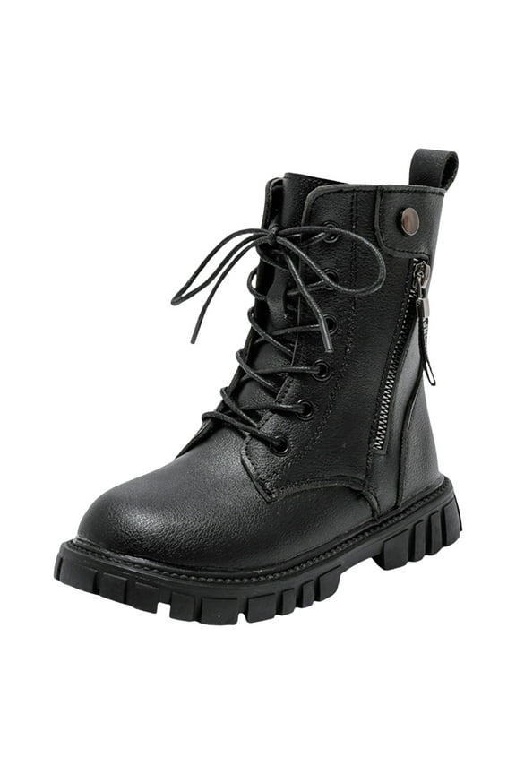 Children's Starter Lite Lace Up Paddock Boots Black,7-8 Years