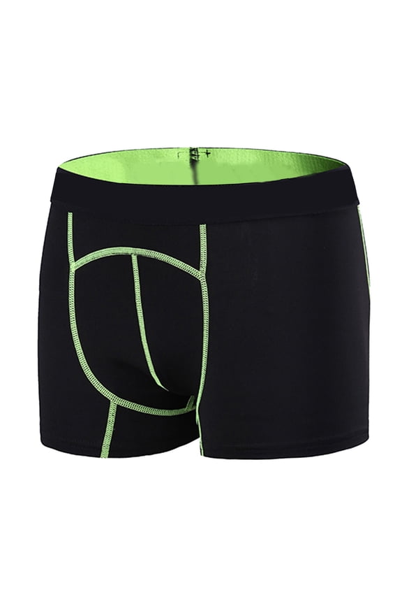 Compression Shorts Men Performance Sports Workout Athletic Running Underwear Shorts Mens Workout Pants (Green,XL)