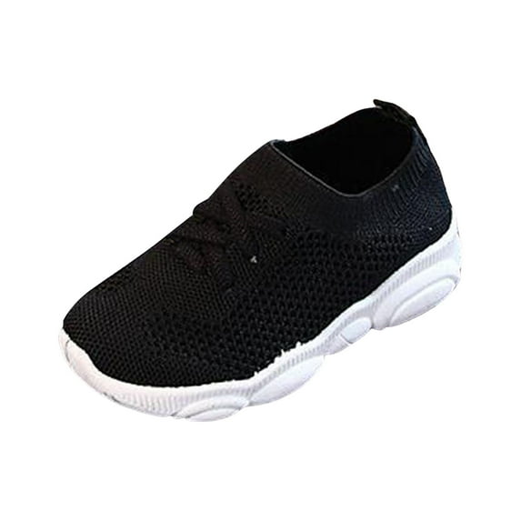Yindaity EVA Shoes for Boys Girls Toddler Sneakers Lightweight Breathable Running Shoe Boys' Walking Shoes Black,7