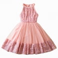 thumbnail image 1 of Yindaity Flower Girl Dress Girls Dress Sleeveless Prom Party Formal Graduations Fancy Tween Girls Dresses(Pink,5-6 Years), 1 of 8