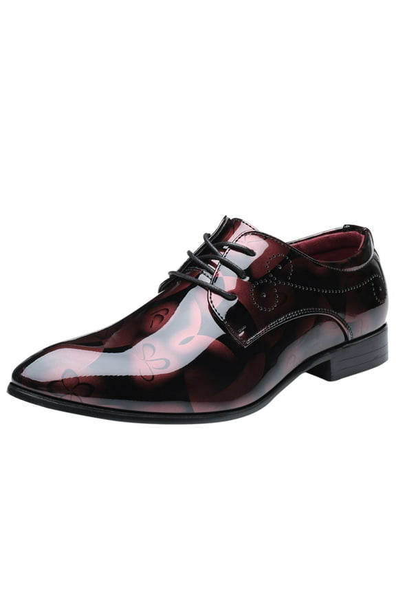 Formal Shoes for Men Men's Patent Leather Tuxedo Dress Shoes Classic Lace-up Formal Oxford ,11