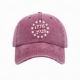 thumbnail image 1 of Yindaity Fourth Of July Hat Vintage 250th Anniversary USA Hat We The People Have Had Enough Baseball Cap,Wine, 1 of 5