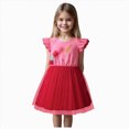 thumbnail image 1 of Yindaity Girls' Dresses Girls Long Sleeve Toddler Dance Leotard Outfits with Skirt Classic Little/Big Kid(Hot Pink,130), 1 of 9