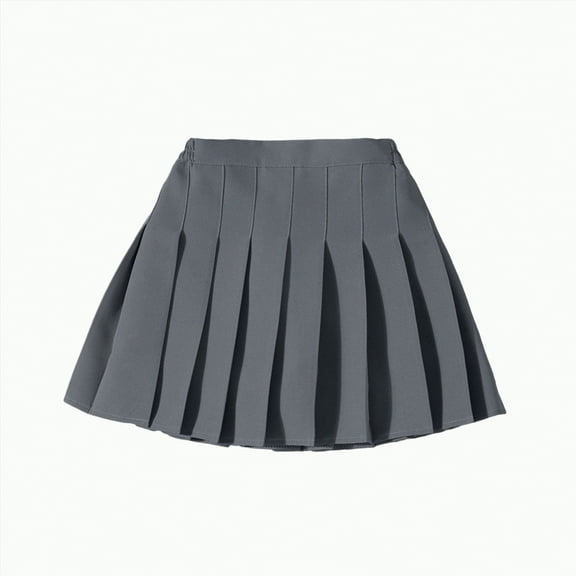 Yindaity Girls Uniform Skirts Girls Tennis Skirt Plaid Mini Skirt with Shorts Girl Uniform School Pleated Skirt Skater Skort Skirts for Girls(GY2,5-6 Years)