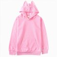 thumbnail image 1 of Yindaity Hoodies for Teen Girls Cute Trendy Long Sleeve Pullover Hoodies Oversized Hooded Sweatshirts Tops Winter Preppy Clothes(Pink,13-14 Years), 1 of 7