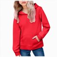 thumbnail image 1 of Yindaity Hoodies for Teen Girls Cute Trendy Youth Long Sleeve Oversized Hooded Sweatshirts Tween Tops Winter Preppy Clothes(Red,11-12 Years), 1 of 6