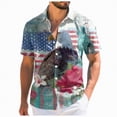 thumbnail image 1 of Yindaity July 4th Shirts for Men Vintage Old American Flag Patriotic 1776 We The People USA T-Shirt(Grey,L), 1 of 6