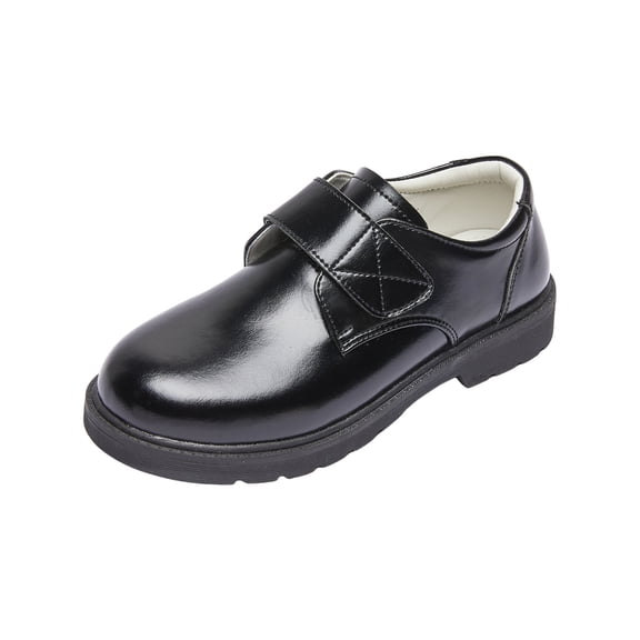 Yindaity Kids Boys Dress Oxford Shoes(Black,12.5)