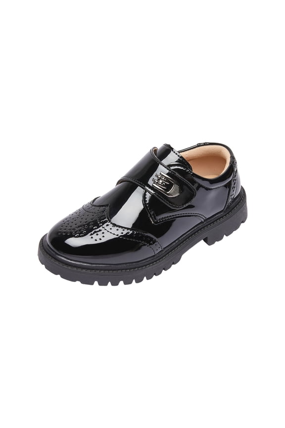 Kids Boys Dress Oxford Shoes(Coffee,1)