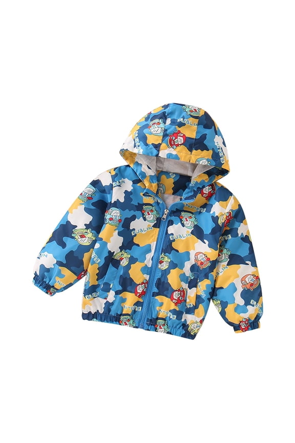Kids Rain Coats for Boys Boys' Outerwear Jackets & Coats Blue,4-5 Years