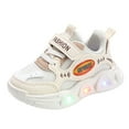 thumbnail image 1 of Yindaity Kids Roller Shoes Boy Girl Sneakers with Wheels Become Sport Sneaker with Led for Christmas Birthday Children Show Gift (Beige,4.5-5 Years), 1 of 6