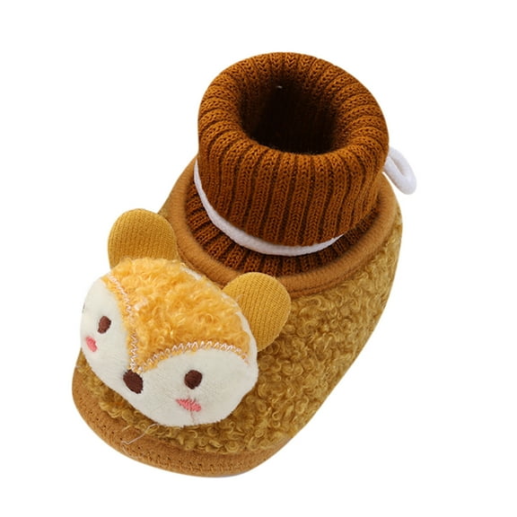 Yindaity Kids Shoes Size 12 For 3 Months-6 Months Boys Soft Booties Snow Boots Warming Toddler Sneakers (Yellow,9-12Months)