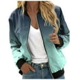 thumbnail image 1 of Yindaity Light Jackets for Women Womens Long Sleeve Button Down Plaid Shirts Flannel Hooded Shacket Zip up Jacket Hoodie Coats (Mint Green,XL), 1 of 5